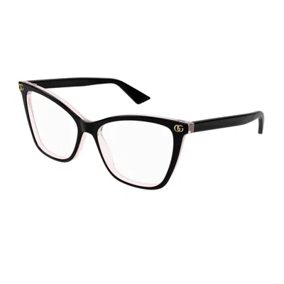 Gucci Gg1817o Linea Emblem Eyeglasses In Transparent