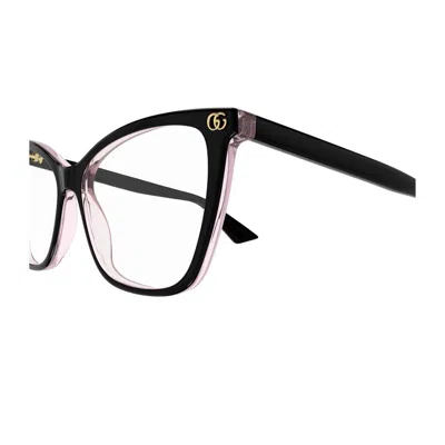 Gucci Gg1817o Linea Emblem Eyeglasses In Transparent