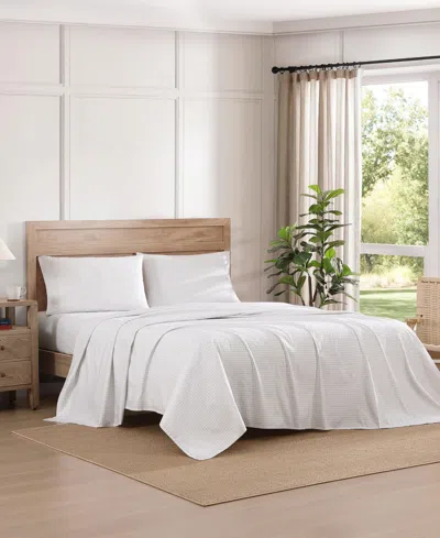 Tommy Hilfiger Printed 200-thread Count Cotton Percale 4-pc. Sheet Set, Queen In Gray