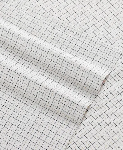 Tommy Hilfiger Printed 200-thread Count Cotton Percale 4-pc. Sheet Set, Queen In Gray