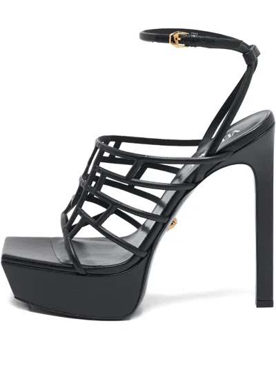 Pre-owned Versace 160mm Leather Heeled Sandals