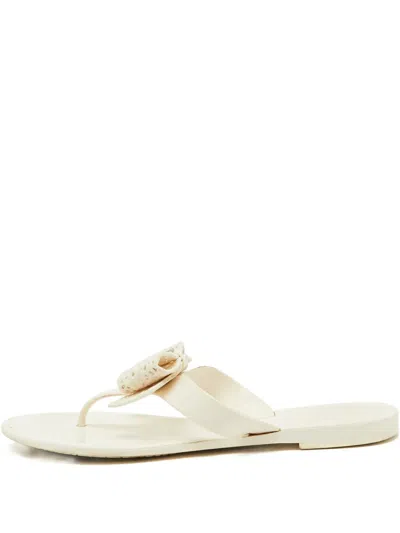 Pre-owned Ferragamo Bow-detail Flat Sandals