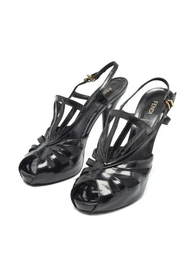 Pre-owned Fendi 125mm Leather Heeled Sandals