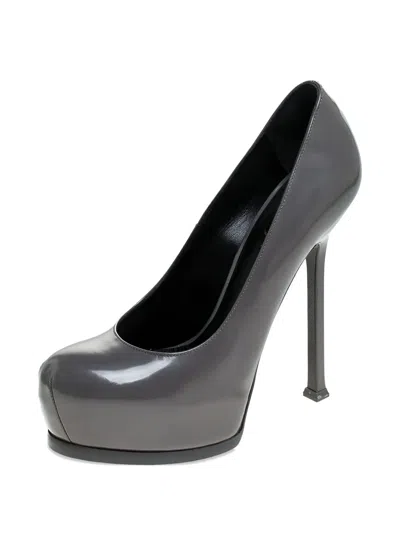 Pre-owned Saint Laurent 140mm Leather Heeled Pumps