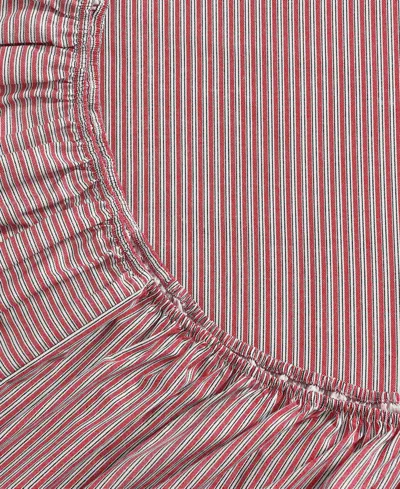 Tommy Hilfiger Printed 200-thread Count Cotton Percale 3-pc. Sheet Set, Twin In Red