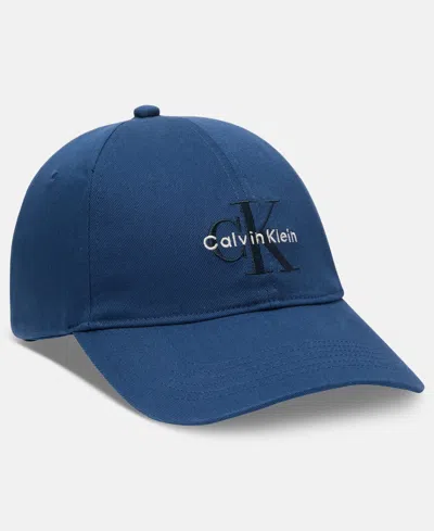 Calvin Klein Men's Embroidered Monogram Logo Baseball Cap