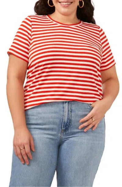 Vince Camuto Stripe Polished Knit T-shirt