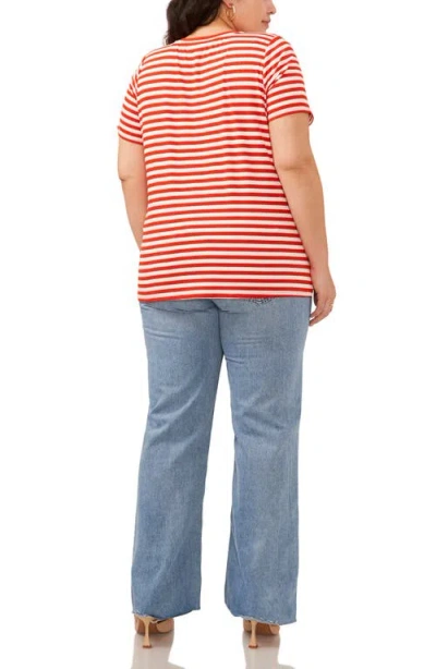 Vince Camuto Stripe Polished Knit T-shirt