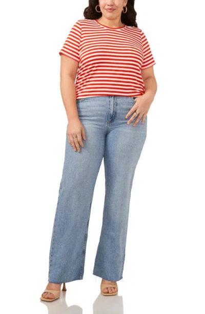 Vince Camuto Stripe Polished Knit T-shirt