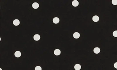Kasper Polka Dot Flutter Sleeve Top In Black