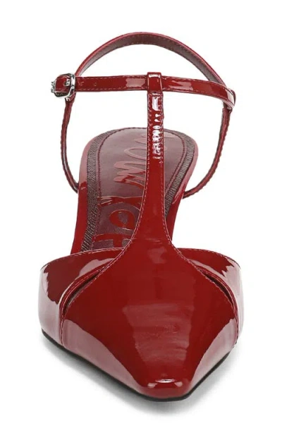 Sam Edelman Briella Pointed Toe Pump In Red