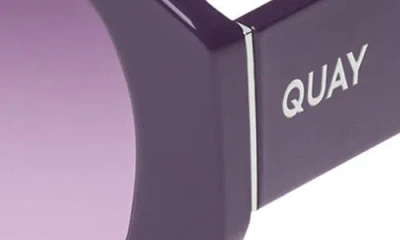 Quay Hyped Up 53mm Gradient Square Sunglasses