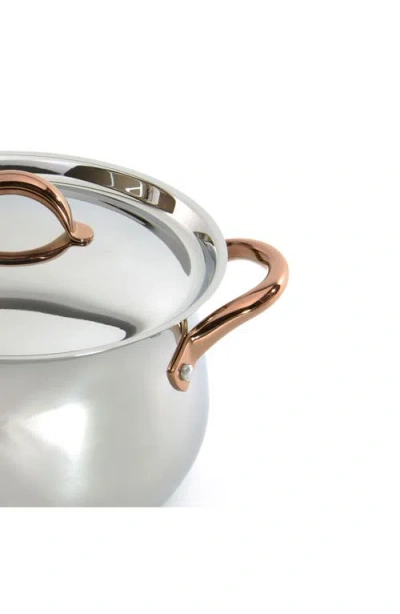 Berghoff 11-piece Ouro Gold Stainless Steel Cookware Set In Silver