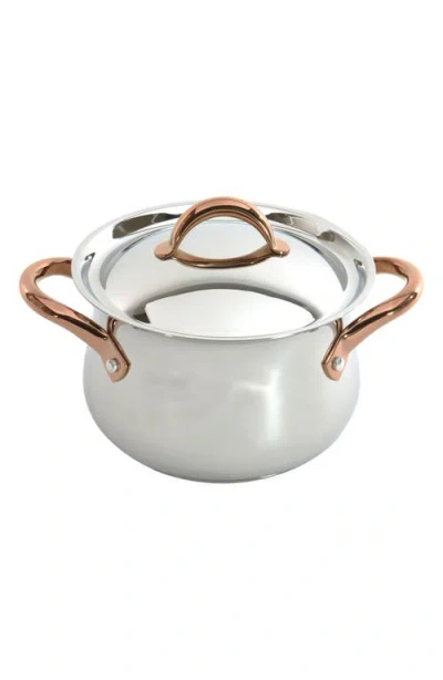 Berghoff 11-piece Ouro Gold Stainless Steel Cookware Set In Silver