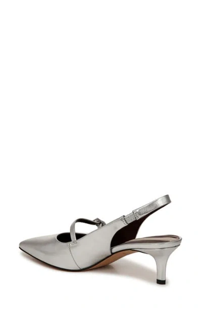 Franco Sarto Khloe Slingback Mary Jane Pointed Toe Kitten Heel Pump