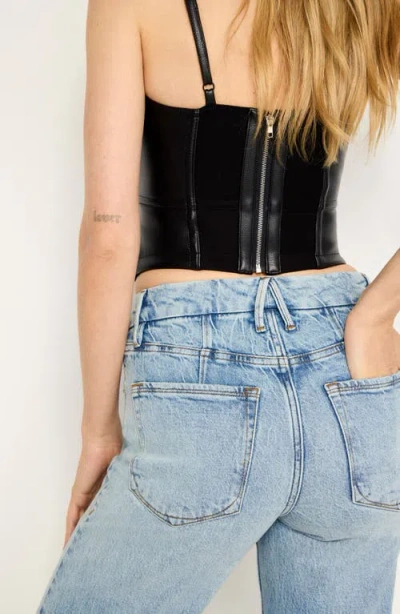 Good American Good Straight Straight-leg High-rise Stretch-denim Jeans
