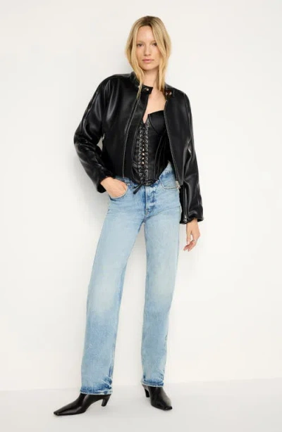 Good American Good Straight Straight-leg High-rise Stretch-denim Jeans
