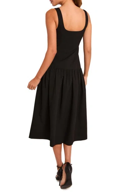 Endless Rose Drop Waist Midi Dress In Black