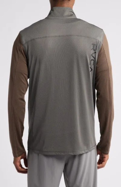 Rvca Recycled Polyester Blend Quarter Zip Pullover