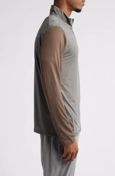 Rvca Recycled Polyester Blend Quarter Zip Pullover