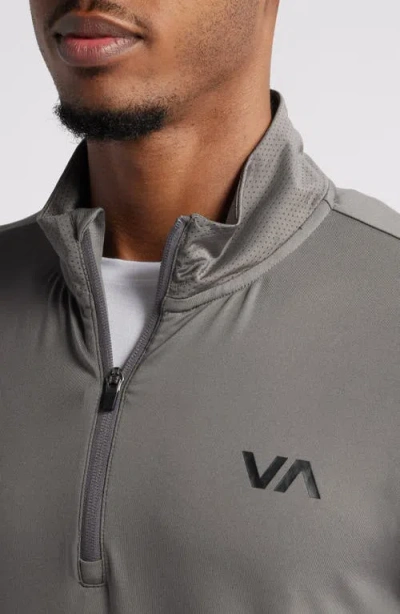 Rvca Recycled Polyester Blend Quarter Zip Pullover