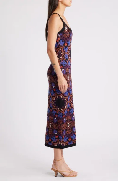 Cleobella Payton Pattern Cotton Midi Sweater Dress