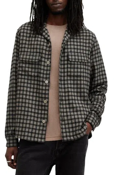 Allsaints Alkame Relaxed Fit Check Button-up Shirt