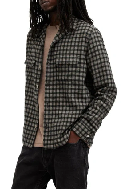 Allsaints Alkame Relaxed Fit Check Button-up Shirt