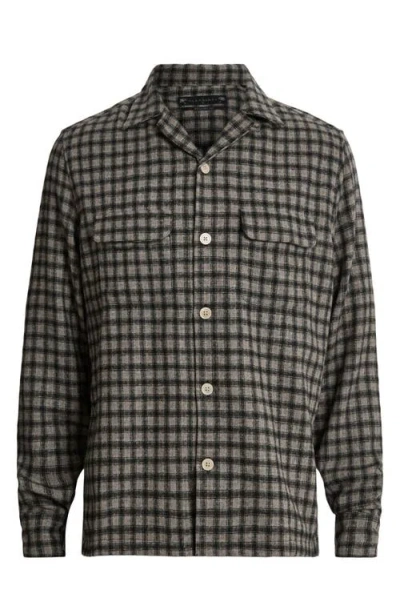 Allsaints Alkame Relaxed Fit Check Button-up Shirt