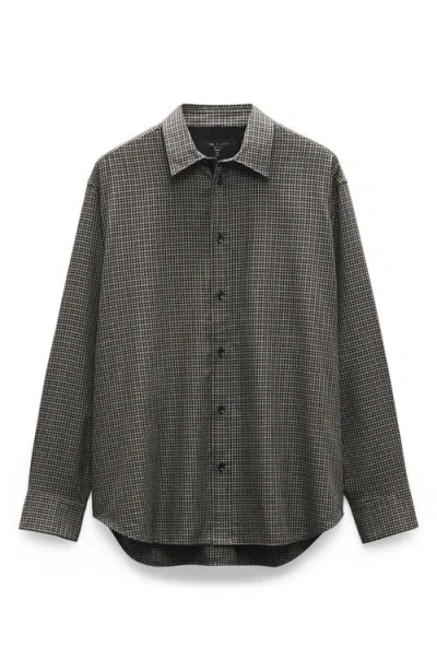 Rag & Bone Matthew Cotton Blend Flannel Button-up Shirt