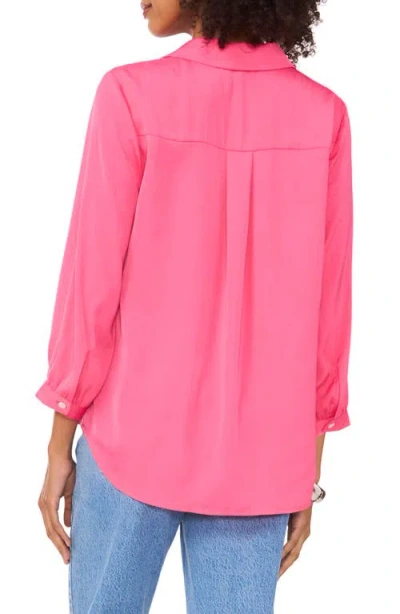 Vince Camuto Pleat Front Satin Shirt