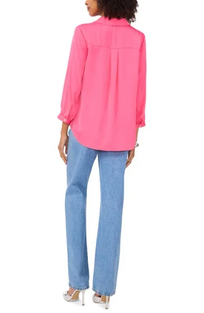 Vince Camuto Pleat Front Satin Shirt