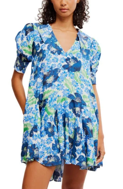 Free People Moon Chaser Tiered Shift Minidress