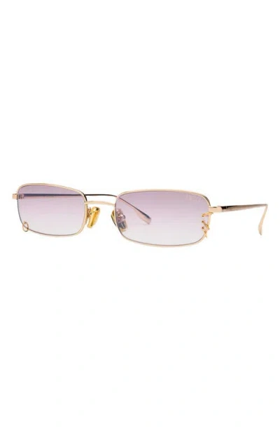Dezi Hooked 54mm Rectangular Sunglasses