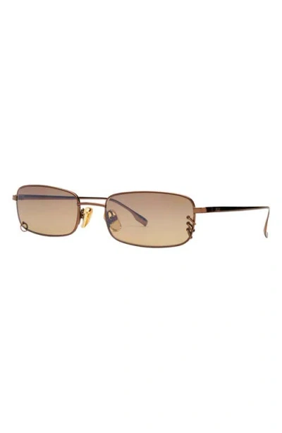 Dezi Hooked 54mm Rectangular Sunglasses