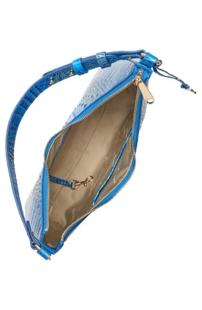 Brahmin Tabitha Croc Embossed Leather Shoulder Bag