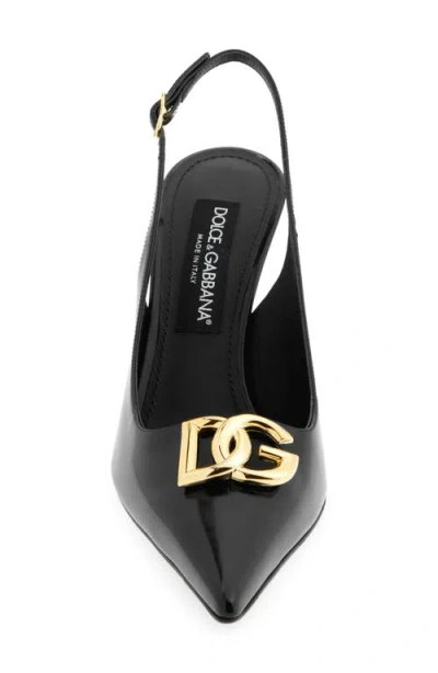 Dolce & Gabbana Dolce&gabbana Lollo Pointed Toe Slingback Pump