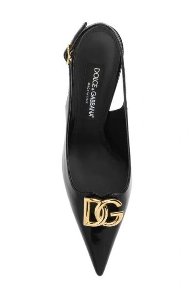 Dolce & Gabbana Dolce&gabbana Lollo Pointed Toe Slingback Pump