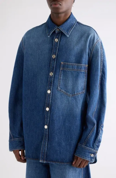 Givenchy Classic Denim Shirt With Button-up Front
