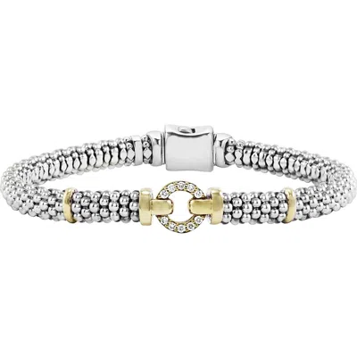 Lagos Enso Diamond Station Bracelet In Metallic