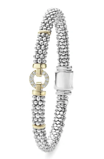 Lagos Enso Diamond Station Bracelet In Metallic