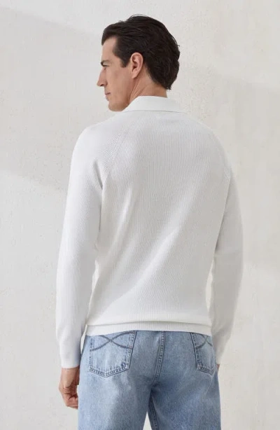 Brunello Cucinelli Polo-style Sweater In White