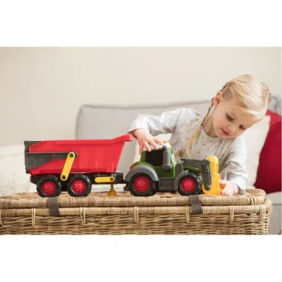 Dickie Toys Hk Ltd Dickie Toys Happy Fendt 25 Inch Farm Truck And Trailer