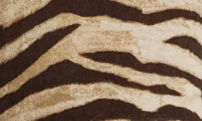 Ralph Lauren Print Linen-cotton Short-sleeve Sweater In Animal Print