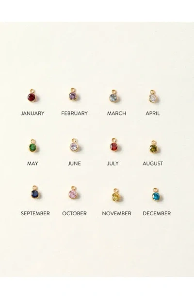 Set & Stones Multi Birthstone Charm Necklace In Gold