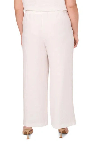 Vince Camuto Lattice Inset High Waist Wide Leg Pants