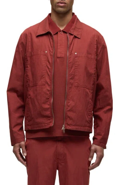 Hudson Jeans Work Jacket In Red
