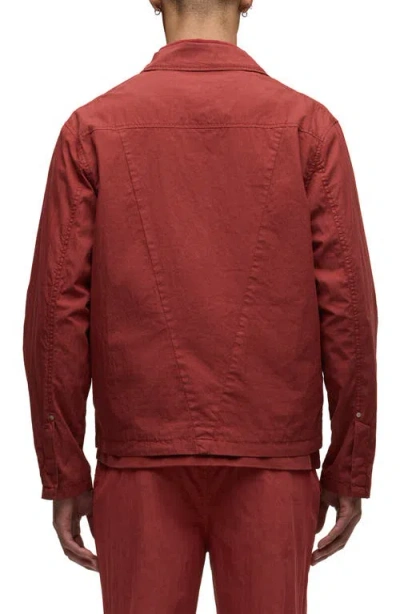 Hudson Jeans Work Jacket In Red