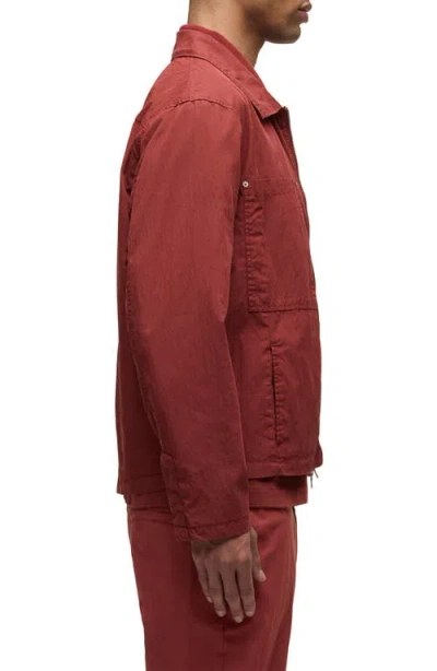 Hudson Jeans Work Jacket In Red