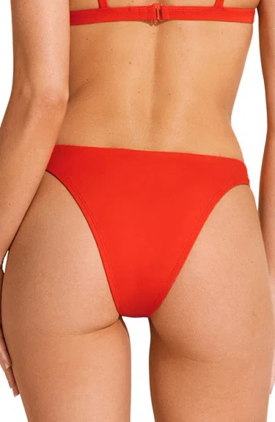Vitamin A ® Luxe Link Bikini Bottoms In Red